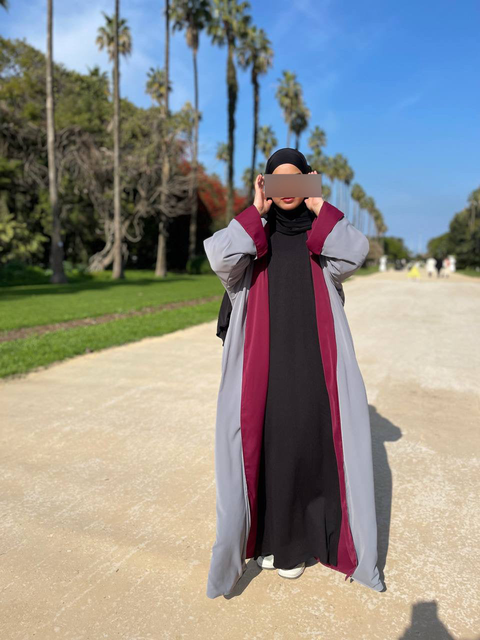 Abaya double faces